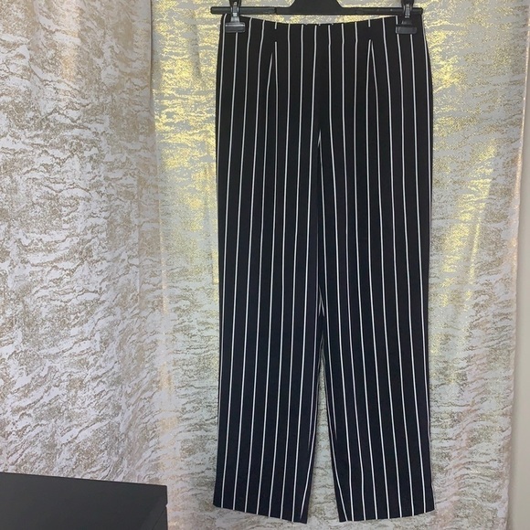 BIANCA Nygard Petite black/white striped dress pants size 10 - Picture 2 of 10